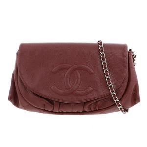 CHANEL Half Moon Chain Wallet Shoulder AB